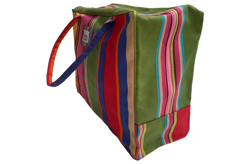 Pink, green, gold - Soft Case Stripe Travel Bags