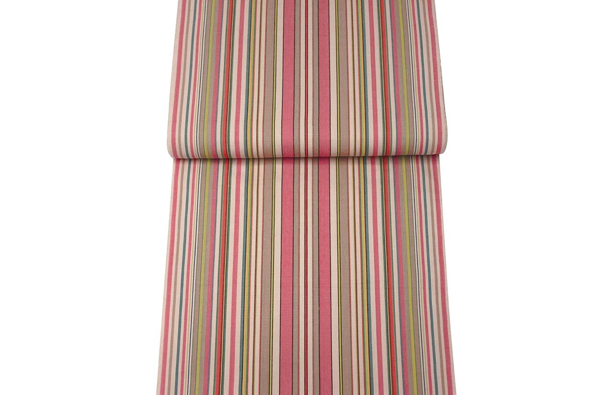 Coral Deckchair Canvas Vintage Archive Striped Fabrics | Vintage Deckchair Fabric Slamball Stripes