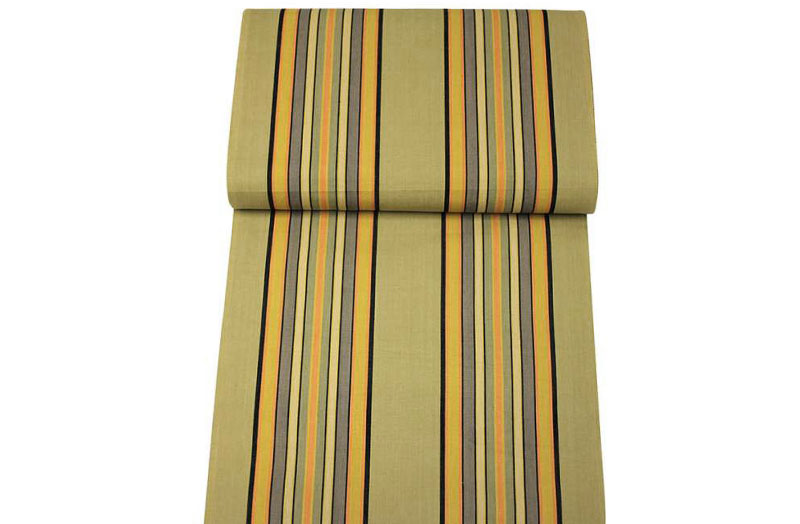 Vintage Khaki Stripe Replacement Deck Chair Sling