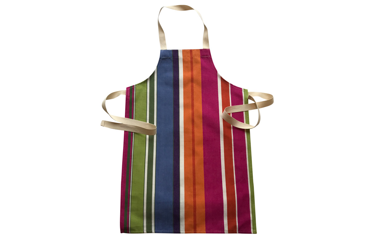 Pink, blue, green - Striped Childrens Aprons